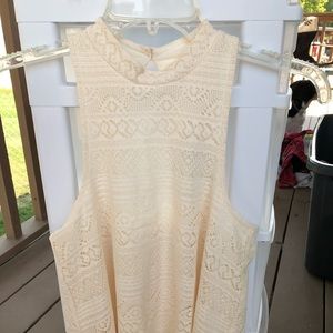 White Lace Halter Top